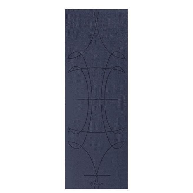 Gaiam 6mm Premium Yoga Mat Alignment Ink -  |  Richbeauty
