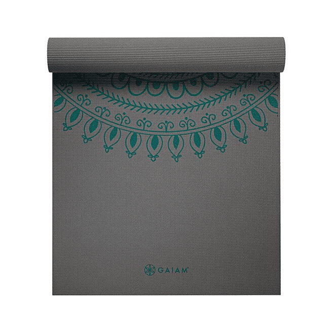 Gaiam 6mm Yoga Mat Teal Marrakesh Longer/Wider -  |  Richbeauty