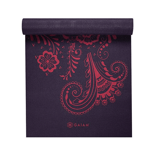 Gaiam Aubergine Swirl Yoga Mat, 6mm -  |  Richbeauty