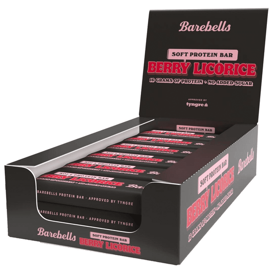 Barebells Soft Protein Bar 12x55g Berry Licorice -  |  Richbeauty