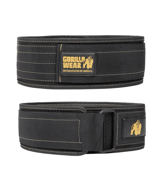 Nylon Lifting Belt (10cm), Black/Gold -  |  Richbeauty