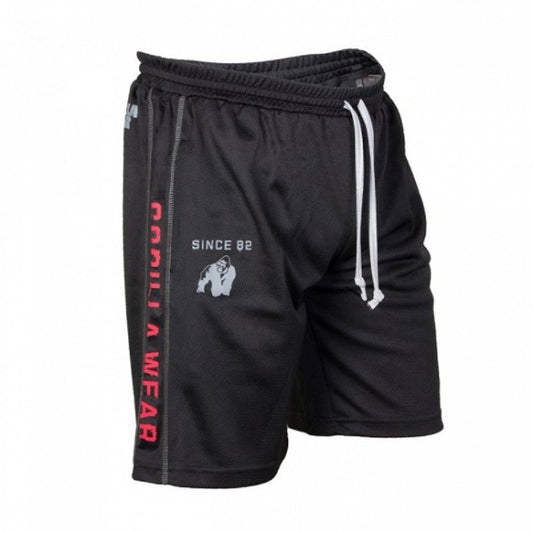 Gorilla Wear Functional Mesh Shorts - Sort/rød -  |  Richbeauty