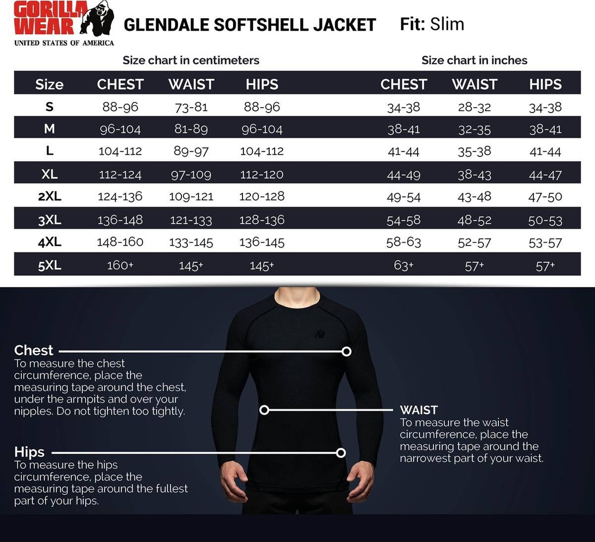 Gorilla Wear Glendale Softshell Jacket - Black -  |  Richbeauty