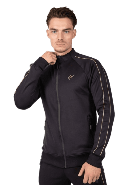 Gorilla Wear Wenden Track Jacket, Black/Gold -  |  Richbeauty
