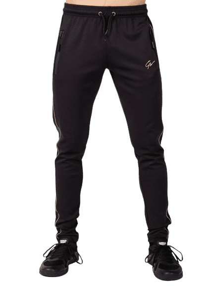 Gorilla Wear Wenden Track Pants, Black/Gold -  |  Richbeauty