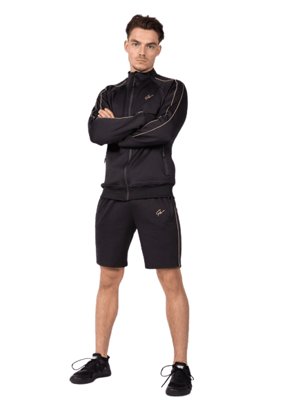 Gorilla Wear Wenden Track Shorts, Black/Gold -  |  Richbeauty